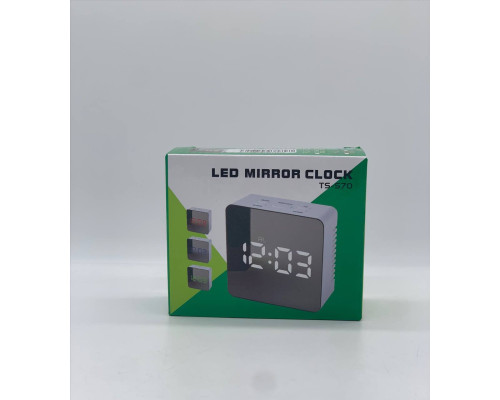 Настольные светодиодные зеркальные часы LED Mirror Clock (40)