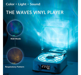 Ночник с Bluetooth колонкой Виниловый проигрыватель Waves (24)