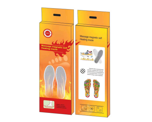 Массажная самонагревающаяся стелька  Massage magnetic self heating insole (400)