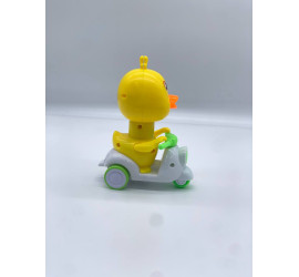 Инерционная игрушка маленькая желтая утка вращающаяся на 360 градусов Green (375)