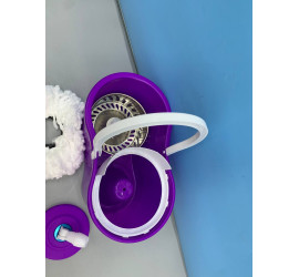 Швабра с ведром вращающаяся на 360 Rotary mop Wash X Dehydration Фиолетовый (30)