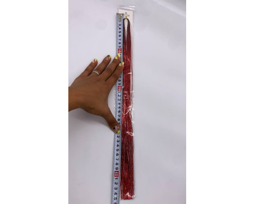 Hair Tinsel Kit Набор мишуры для волос 12 цветов в одной упаковке (200)