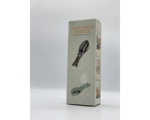 Нож для чистки рыбы с контейнером Fish Cleaner White (240)