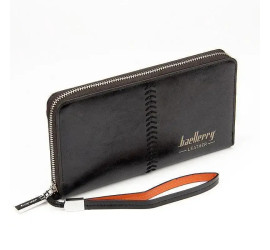 Мужское портмоне Baellerry Leather Чёрный (1)