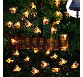 Гирлянда светодиодная 5 м Bees с солнечной панелью ТЕПЛЫЙ (100)
