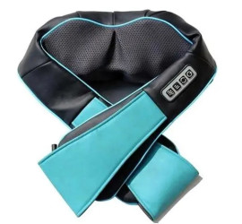 Массажер Воротник для шеи и плечей с петлями для рук Модель3 Massager Of Neck Kneading Синий (20)