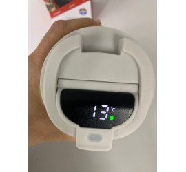 Термос с индикатором температуры 500мл. Coffee WHITE (50)