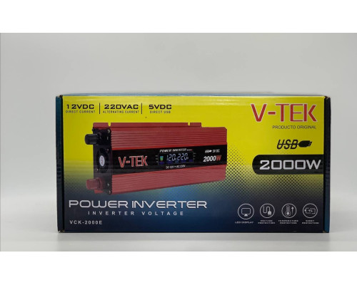Инвертор V-TEK 2000W с экраном (30)