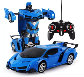 Машинка Трансформер Lamborghini Robot Car Size 18 BLUE (48)
