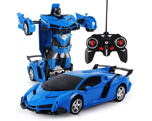 Машинка Трансформер Lamborghini Robot Car Size 18 BLUE (48)