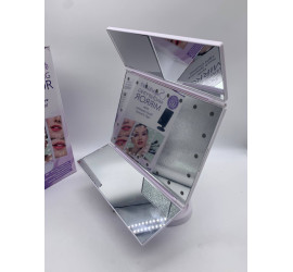 Тройное зеркало со ставнями Led miror WHITE (24)