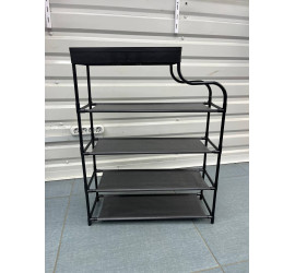 Полка для обуви Модель14 76х59х21 Shoe rack Чёрный (12)