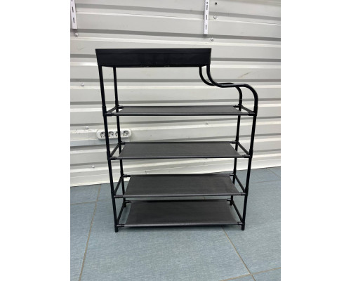 Полка для обуви Модель14 76х59х21 Shoe rack Чёрный (12)