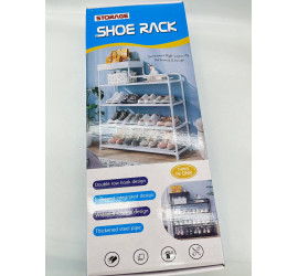 Полка для обуви Модель14 76х59х21 Shoe rack Чёрный (12)