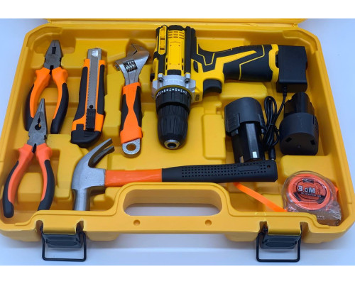 Шуруповерт Ударный с набором инструментов 12V tools with (5)