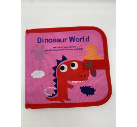 Многоразовый альбом для рисования с фломастерами Dinosaur World (150)