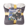 Толстовка плед с капюшоном СЕРЫЙ Huggle Hoodie Ultra Plush Blanket (90)