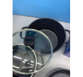Набор посуды 9 предметов Bellmax Cookware Set BM-152 BLACK (4)