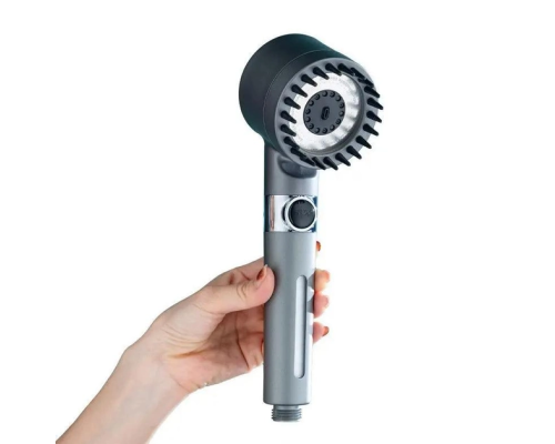 Лейка массажная для душа с фильтром Massage shower head GREY (100)