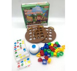 Настольная развивающая игра на соответствие формы и цвета (60)
