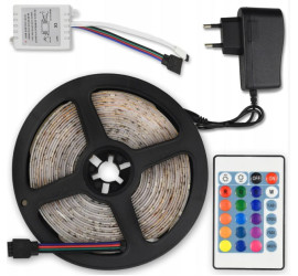 Светодиодная лента LED RGB 5м с пультом и блоком питания (50)