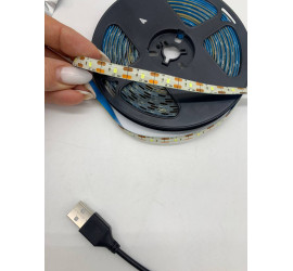 Светодиодная лента DC 5V USB 2835-W 5 метров (100)