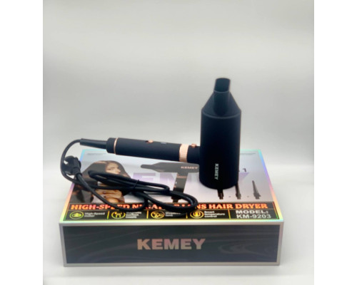 Фен для волос Kemey KM 9203 с 4 насадками (12)