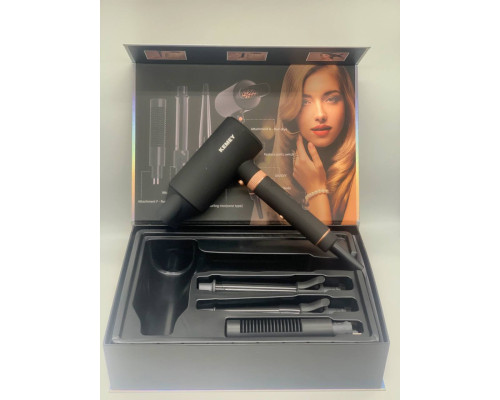 Фен для волос Kemey KM 9203 с 4 насадками (12)