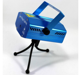Стробоскоп 6 в 1 Mini Laser Stage Lighting Новогодние Рисунки (24)