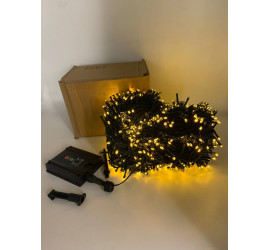 Гирлянда уличная на солнечной батарее 150м 1500LED  ТЕПЛЫЙ (20)
