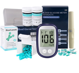 Глюкометр Blood Glucose Meter с тест-полоски и ланцетами Model1 (100)