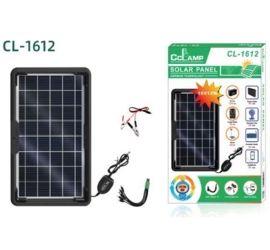 Солнечная панель CCLamp CL-1612 12W+ набор USB переходников (30)