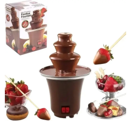 Шоколадний фонтан фондю Mini Chocolate Fondue Fountain (24)