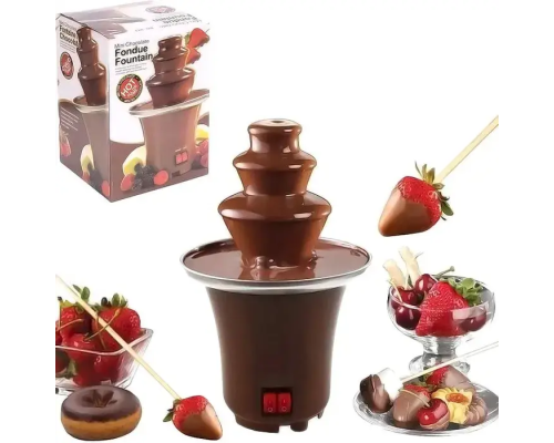 Шоколадний фонтан фондю Mini Chocolate Fondue Fountain (24)