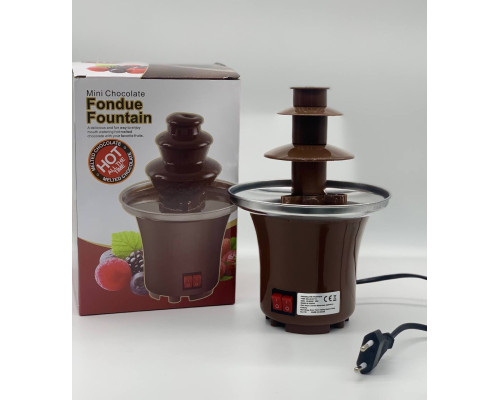 Шоколадний фонтан фондю Mini Chocolate Fondue Fountain (24)