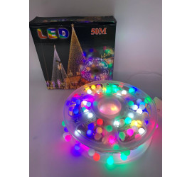 Гирлянда на катушке Buble 50м LED МУЛЬТИК (40)