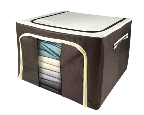 Складной органайзер из ткани для хранения вещей Large storage bag BROWN (20)