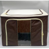 Складной органайзер из ткани для хранения вещей Large storage bag BROWN (20)