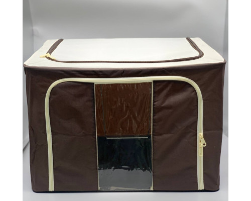Складной органайзер из ткани для хранения вещей Large storage bag BROWN (20)