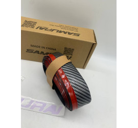 Молдинг на передний бампер универсальный Губа SAMURAI CARBON (75)
