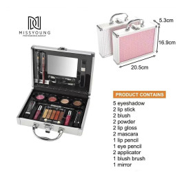 Набор для макияжа в кейсе MISSYOUNG MC1488 Makeup set PINK (24)