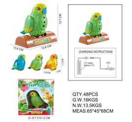 Интерактивная игрушка-повторюшка попугай Funny Parrot TT8005 (48)