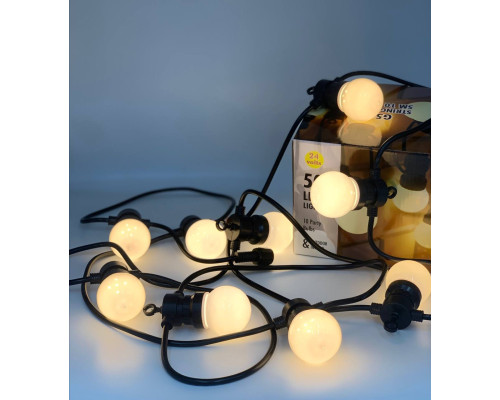 Гирлянда новогодняя светодиодная 10 шт 5 м WARM Bulbs Теплый цвет (30)