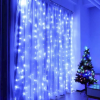 Гирлянда-штора светодиодная 160 LED 2х2 м USB СИНИЙ (100)