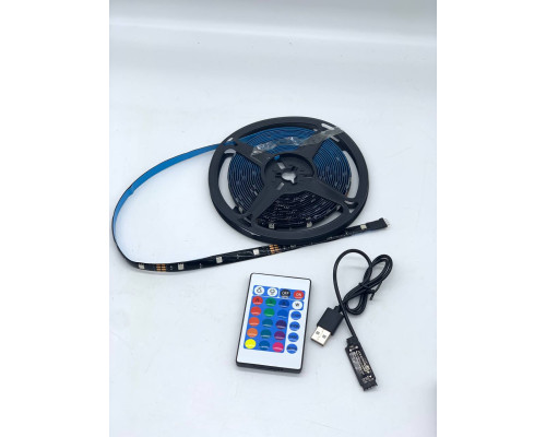 Светодиодная лента TV LED Strip CB-5050RGB 5метров USB (100)
