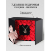 Подарочный набор 16 красных роз из мыла с кулоном (120)