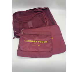 Набор дорожных БОРДОВЫЙ  органайзеров Secret Pouch. (100)