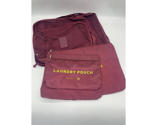 Набор дорожных БОРДОВЫЙ  органайзеров Secret Pouch. (100)