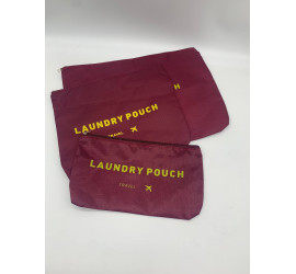 Набор дорожных БОРДОВЫЙ  органайзеров Secret Pouch. (100)