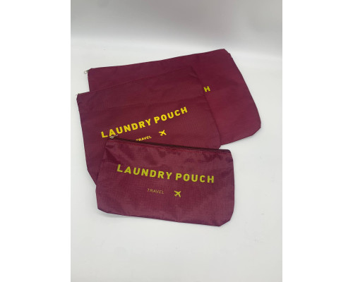Набор дорожных БОРДОВЫЙ  органайзеров Secret Pouch. (100)